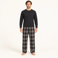 Bas De Pyjama Pantalon Homme En Coton À Carreaux