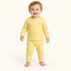 Pyjama Bébé Coton Côtelé Uni Deux Pièces
