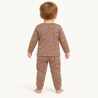 Pyjama Bébé Coton Imprimé Ours Taille Haute