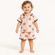 Pyjama Bébé Rose Motif Ours Col Tailleur