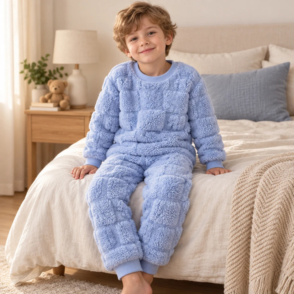 Pyjama Bleu En Flanelle