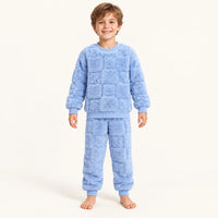 Pyjama Bleu En Flanelle