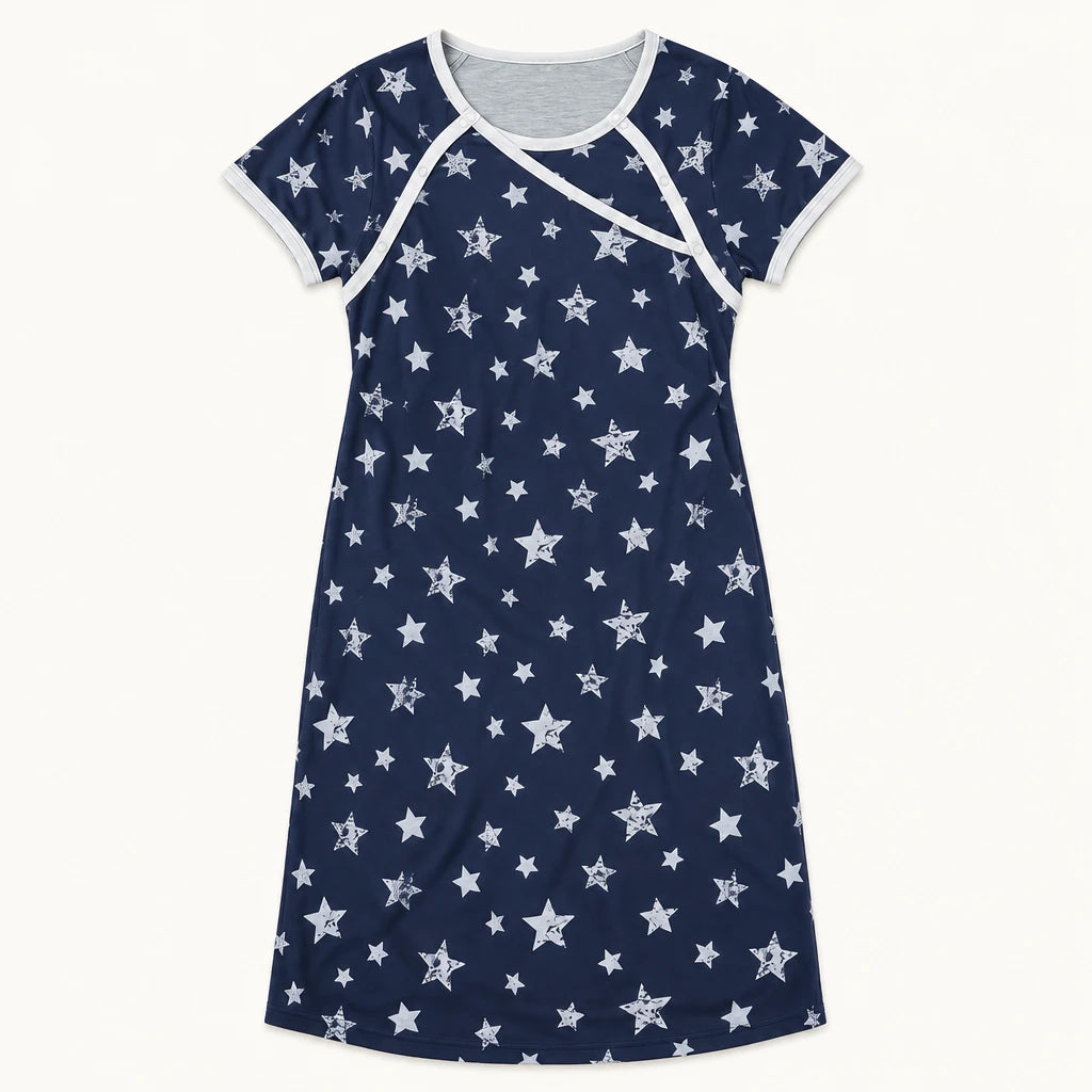 Pyjama Chemise De Nuit De Maternité D'Allaitement