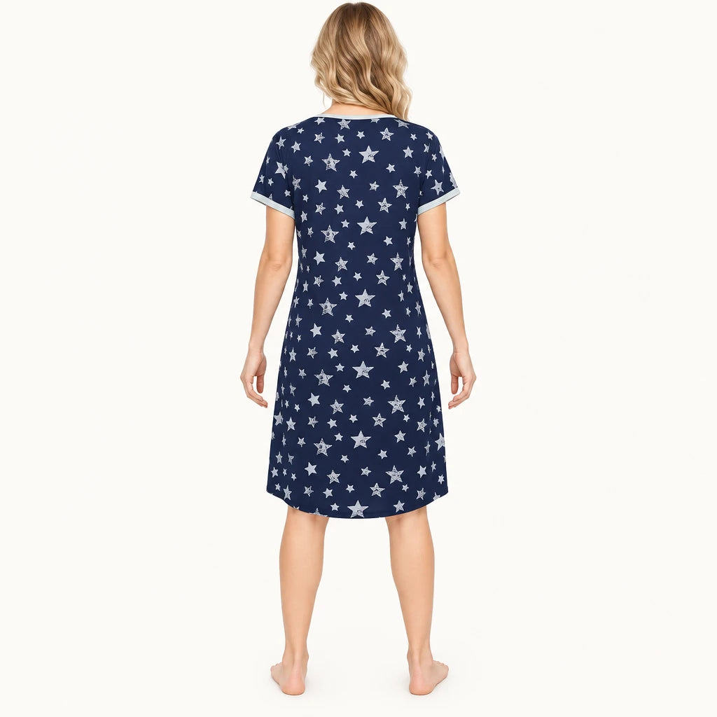 Pyjama Chemise De Nuit De Maternité D'Allaitement