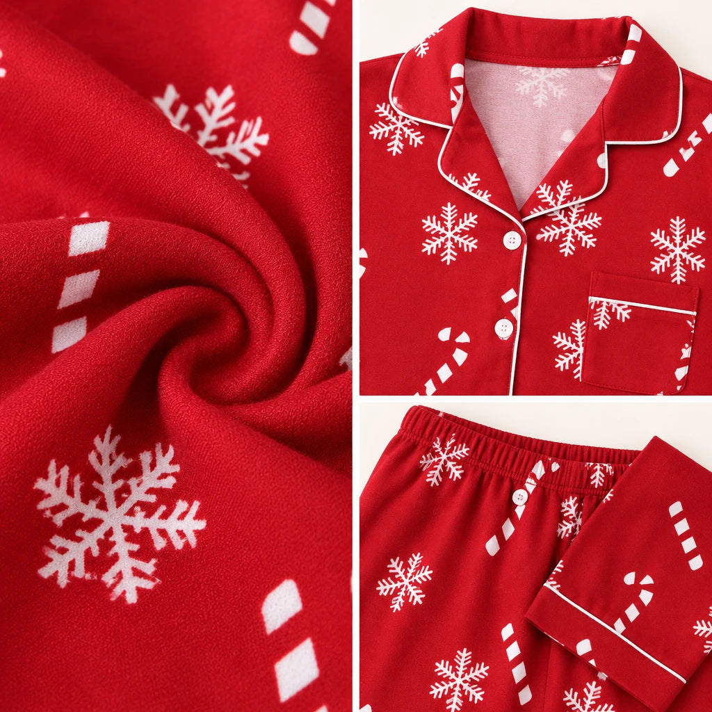 Pyjama De Noël Rouge Femme