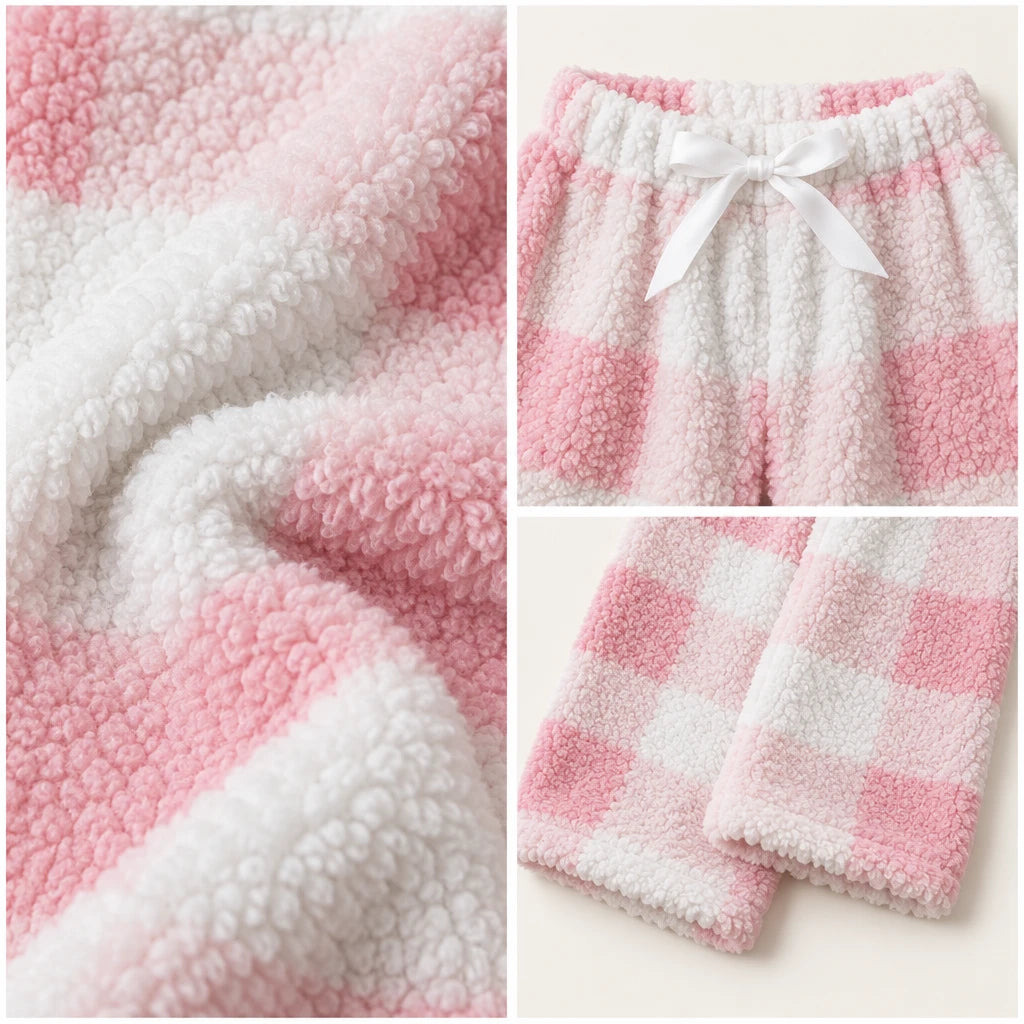 Pyjama En Polaire À Carreaux
