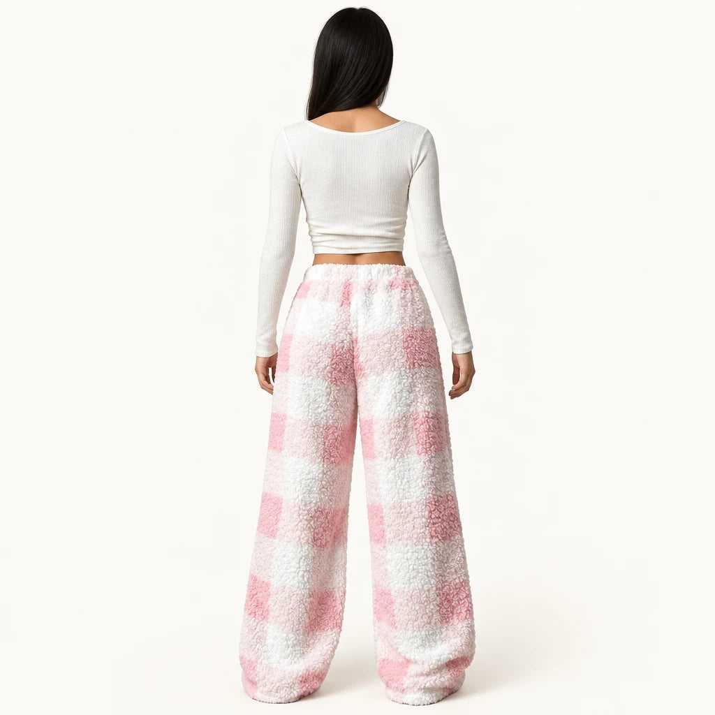 Pyjama En Polaire À Carreaux
