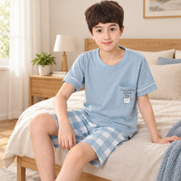 Pyjama Enfant Ado Coton Manches Courtes Été