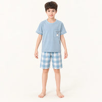 Pyjama Enfant Ado Coton Manches Courtes Été
