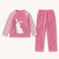 Pyjama Enfant Flanelle Motif Panda Ou Lapin