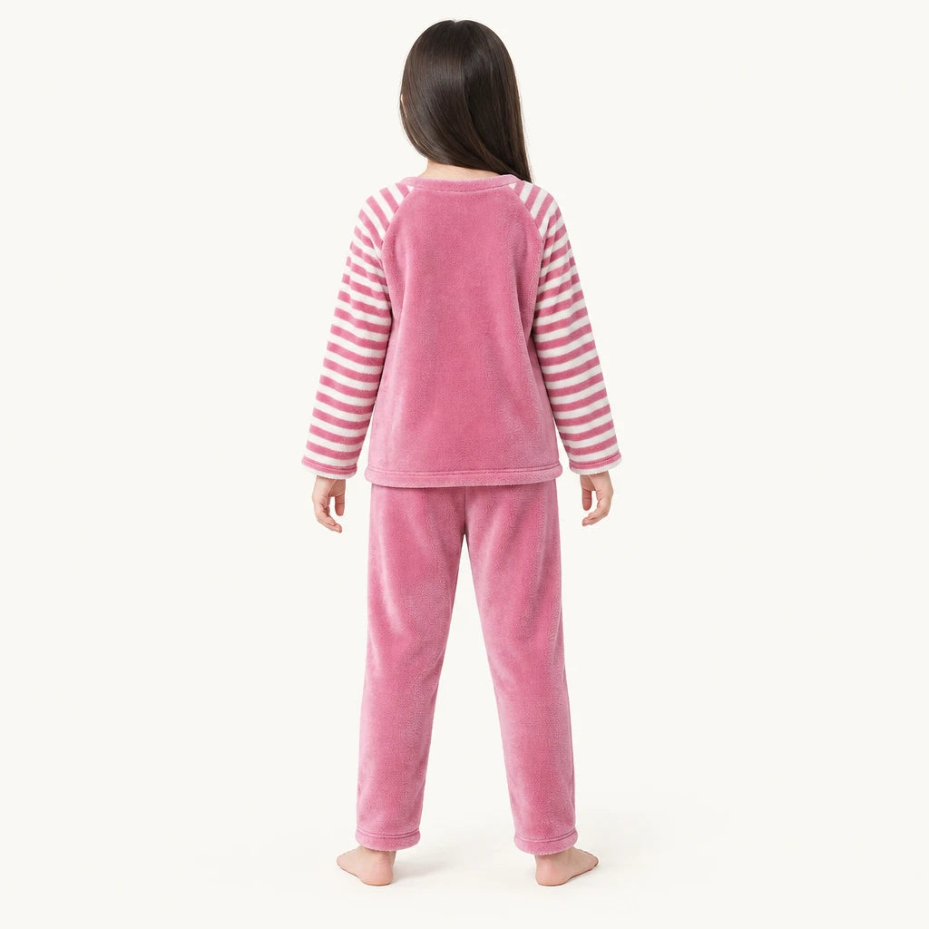 Pyjama Enfant Flanelle Motif Panda Ou Lapin