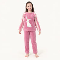 Pyjama Enfant Flanelle Motif Panda Ou Lapin
