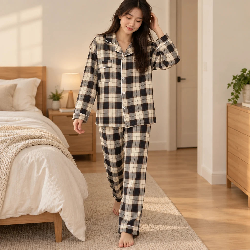 Pyjama Ensemble À Carreaux