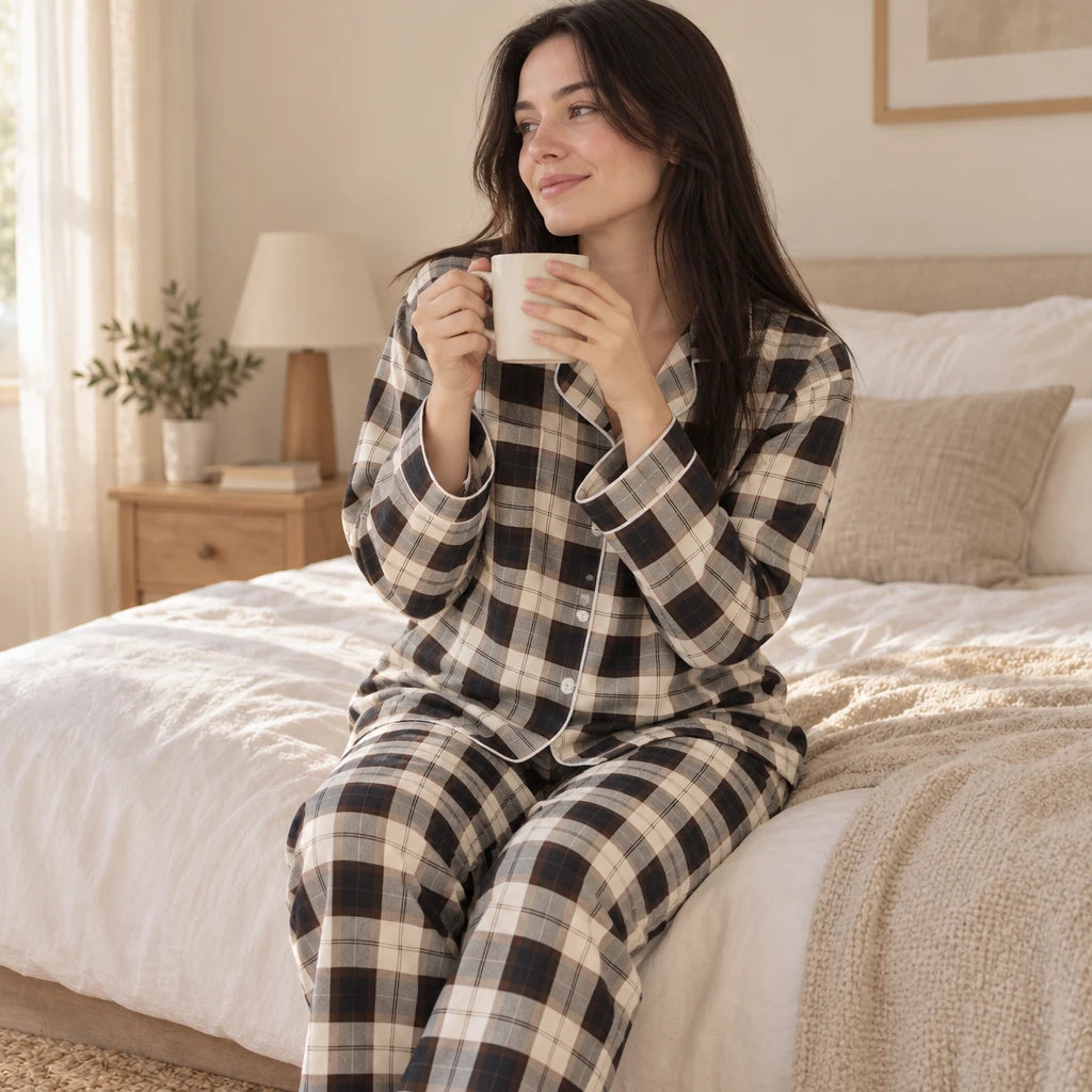 Pyjama Ensemble À Carreaux