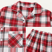 Pyjama Femme En Flanelle De Coton À Carreaux
