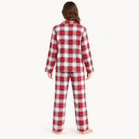 Pyjama Femme En Flanelle De Coton À Carreaux