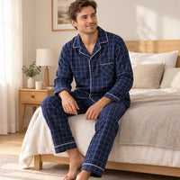 Pyjama Homme Coton Carreaux