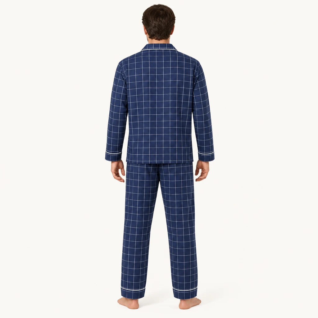 Pyjama Homme Coton Carreaux