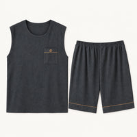 Pyjama Homme Sans Manches En Coton