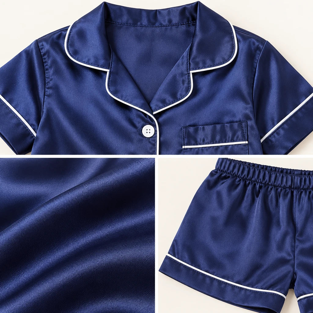 Pyjama Soie En Satin Pour Enfant