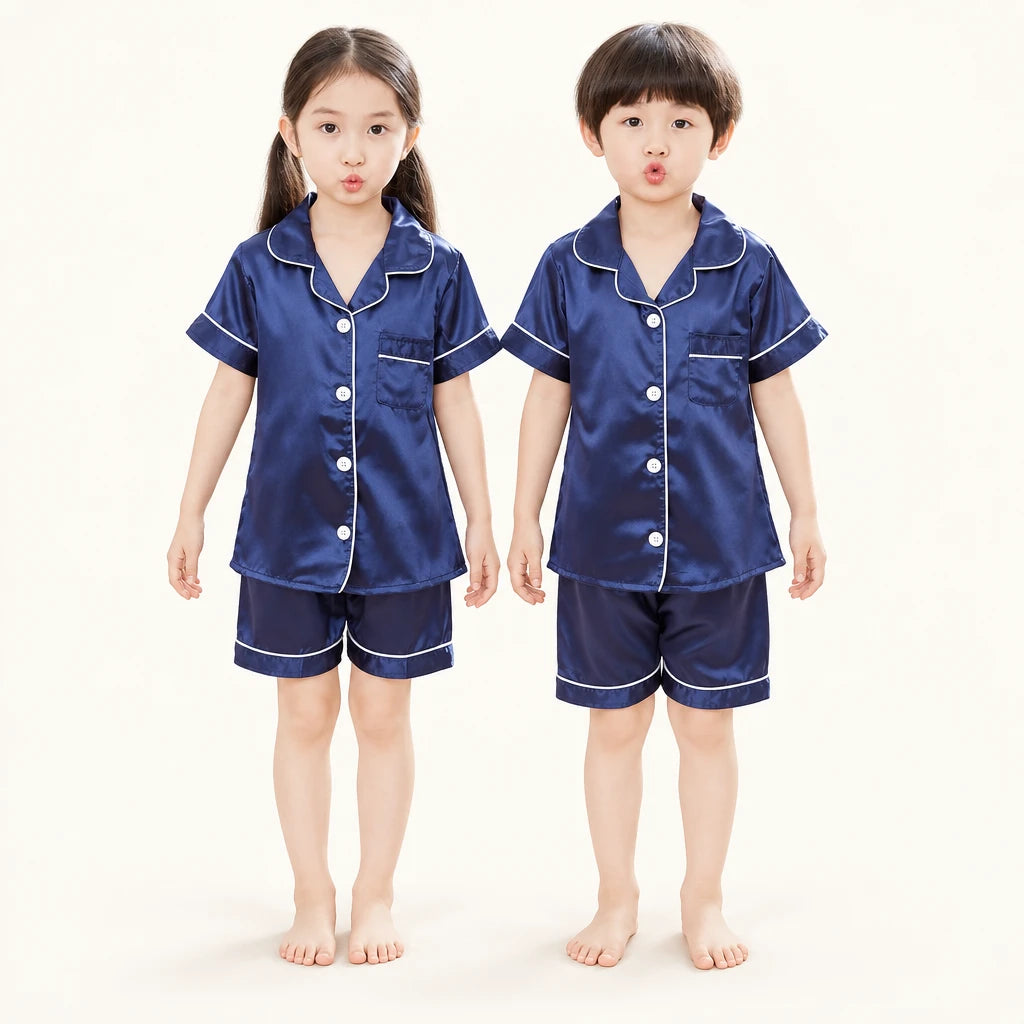 Pyjama Soie En Satin Pour Enfant