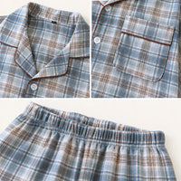 Pyjama Vêtements De Nuit Homme Carreaux En Coton