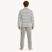 Pyjama Vêtements De Nuit Polaire Homme Rayé