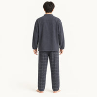 Pyjamas Homewear Style Japonais Couple En Crêpe De Coton