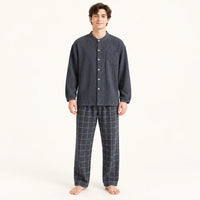 Pyjamas Homewear Style Japonais Couple En Crêpe De Coton